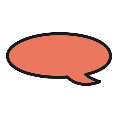 konuşma balonu mesaj simgesi vektör çizim tasarım