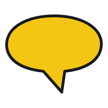 konuşma balonu mesaj simgesi vektör çizim tasarım