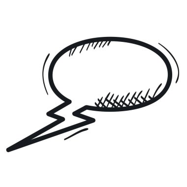 konuşma kabarcık mesajı çizim vektör illüstrasyon tasarımı