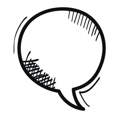 konuşma kabarcık mesajı çizim vektör illüstrasyon tasarımı