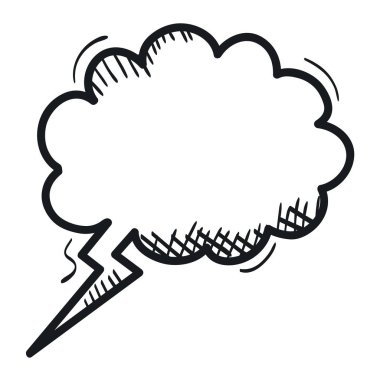 konuşma kabarcık mesajı çizim vektör illüstrasyon tasarımı