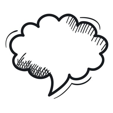 konuşma kabarcık mesajı çizim vektör illüstrasyon tasarımı