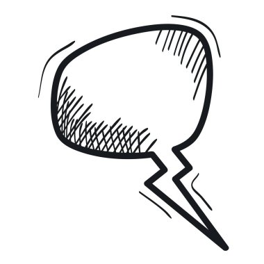 konuşma kabarcık mesajı çizim vektör illüstrasyon tasarımı