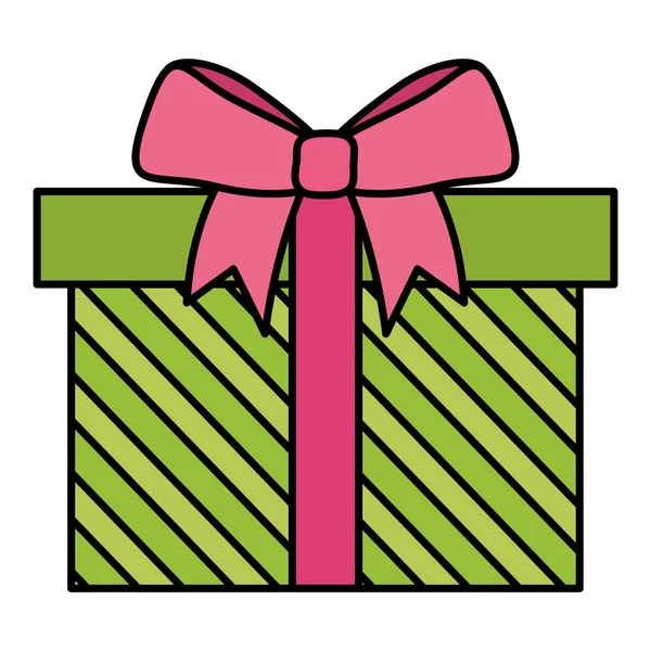 Gift Box Present Icon Vector Illustration Design — Stock Vector