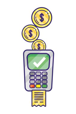 yatırım elemanları karikatür vektör illüstrasyon grafik tasarım ile para tasarrufu iş muhasebe veri telefonu