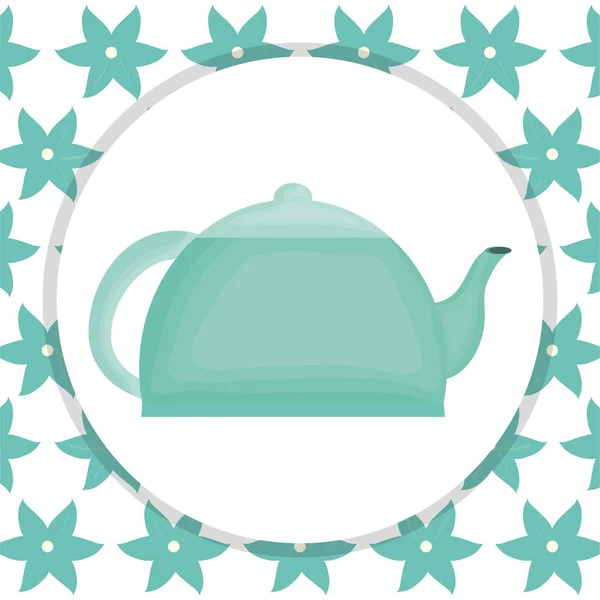 Küche Teekanne Element Symbol Vektor Illustration Design — Stockvektor