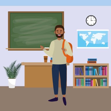 adam eğitim grafik illüstrasyon kolej karikatür tasarlamak vektör üniversite öğrenci