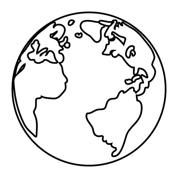 Παγκόσμιο Χάρτη Κινουμένων Σχεδίων Διανυσματικά Εικονογράφηση Γραφιστικής — Διανυσματικό Αρχείο