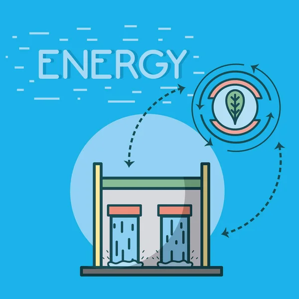 Concepto de energía eléctrica — Vector de stock