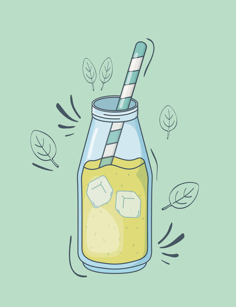 флакон с соломой
