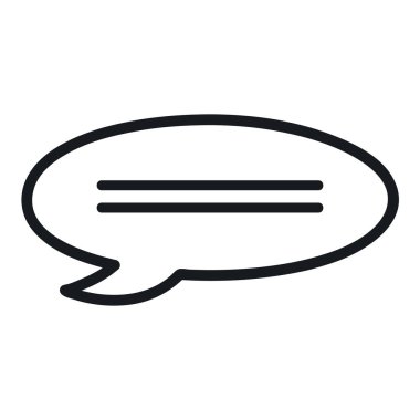 konuşma balonu mesajı tek renkli simgesi