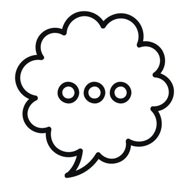 konuşma balonu mesajı tek renkli simgesi