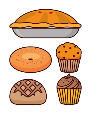 lezzetli ekmek çizgi film