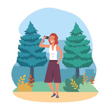 Millenial kişi şık kıyafet akıllı telefon arka plan çerçevesi