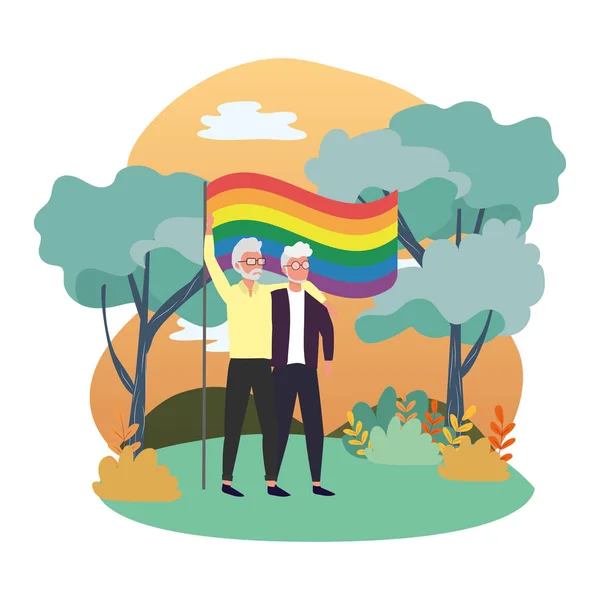 Homoseksuele trotse cartoon — Stockvector