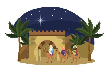 Noel nativity sahne karikatür