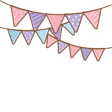 parti pennants karikatür