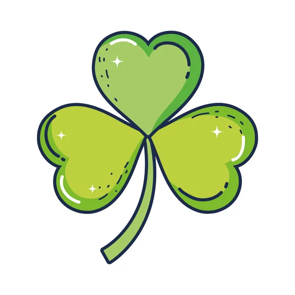 Klavers bladeren Saint Patrick Celebration — Stockvector