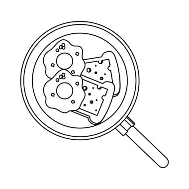 lezzetli lezzetli breakfast çizgi film