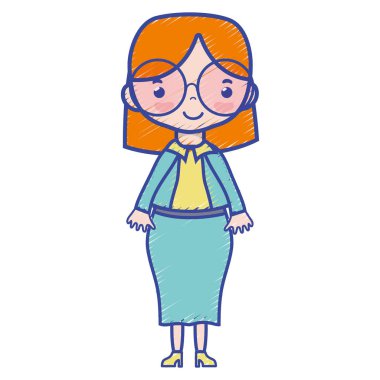 kadın saç modeli ve şık giysileriyle tasarımı ile