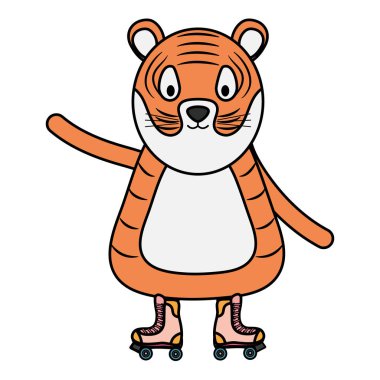 paten çocuksu karakter sevimli kaplan