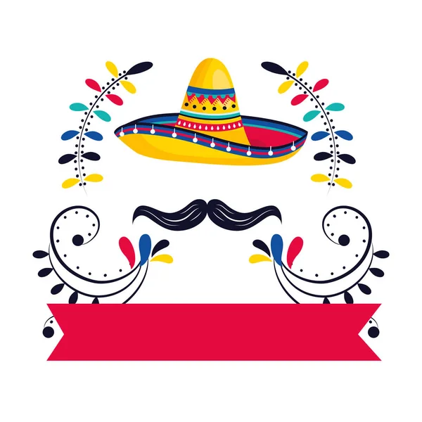 Dibujos animados de cultura mexicana — Vector de stock