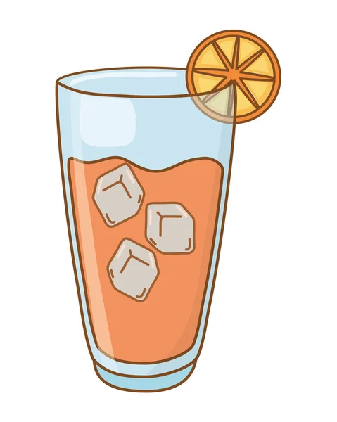 Koude alcohol drinken — Stockvector