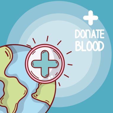 Kan çizgi film kartı bağış