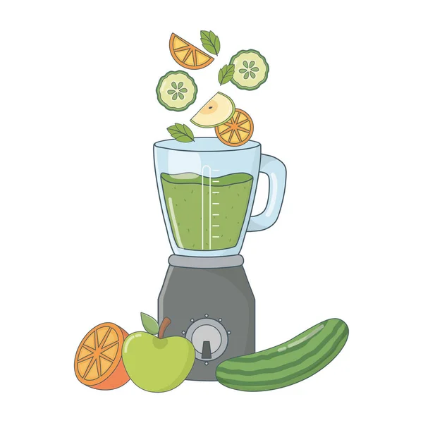 Deliciosa caricatura sana smoothie — Archivo Imágenes Vectoriales