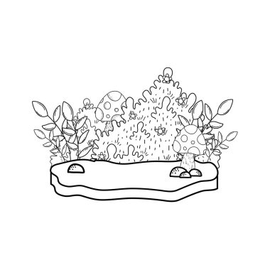 sevimli masal manzara sahne