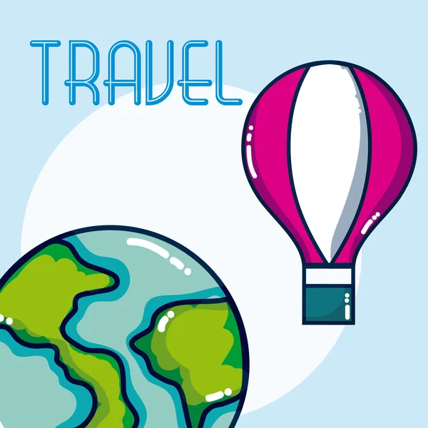 Travel and vacations — Stock Vector