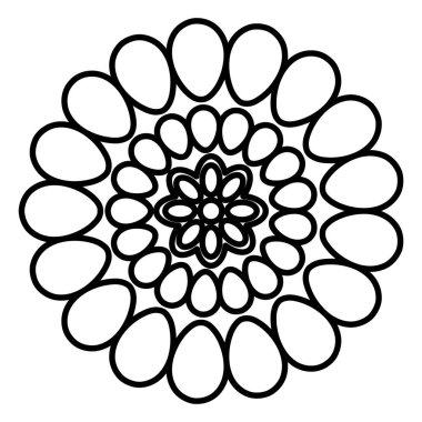 meksika dekoratif çiçek simgesi