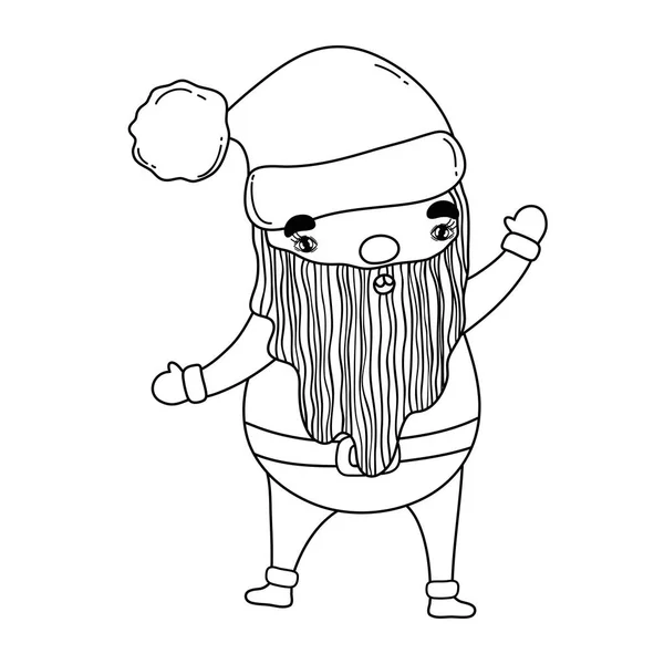 Милий різдвяний персонаж Санти Клауса — стоковий вектор