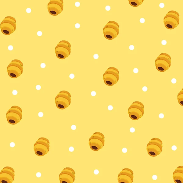 Honey pattern background — Stock Vector