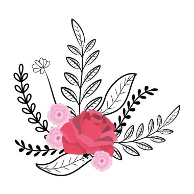 çiçekler çelenk karikatür