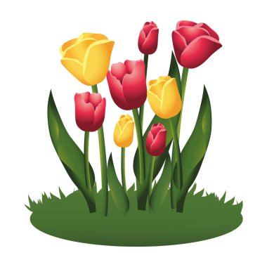 çiçek tropikal karikatür