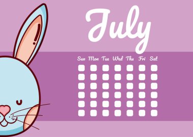 Hayvanlarla şirin takvim