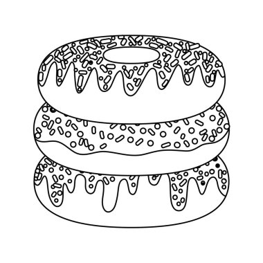 çizgi lezzetli çörek tatlı fırın gıda