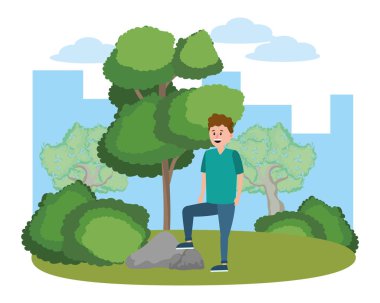 Genç adam çizgi filmi