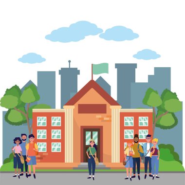 Gençler arkadaşlar çizgi