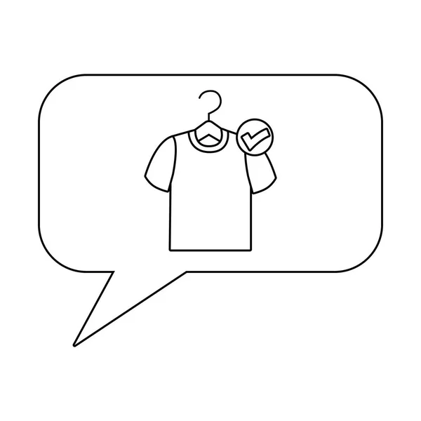 Camiseta interior diseño burbuja — Vector de stock