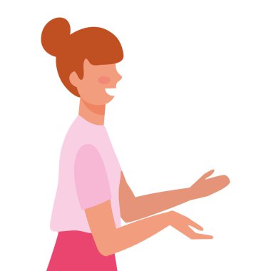 İzole kadın tasarım