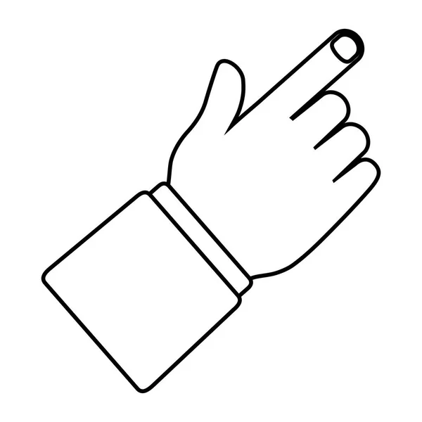 Geïsoleerde hand ontwerp — Stockvector