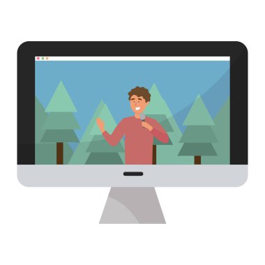 Erkek ve mikrofon tasarımı