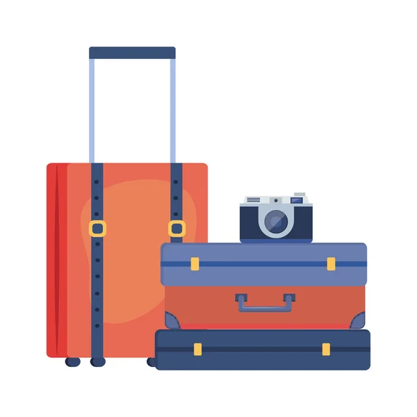 Koffer en reis ontwerp — Stockvector