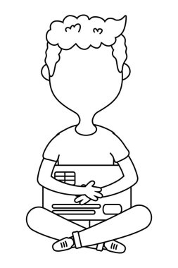 Para simgesi olan adam