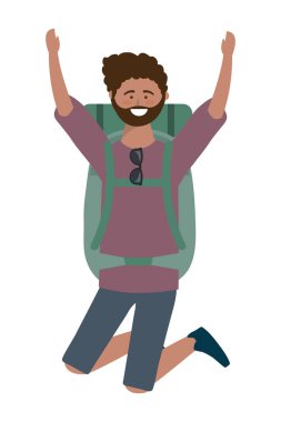 Turist adam tasarımı