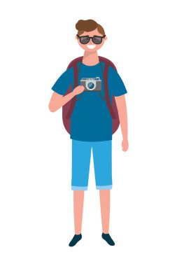 Turist adam tasarımı