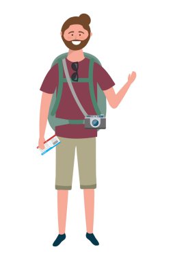 Turist adam tasarımı