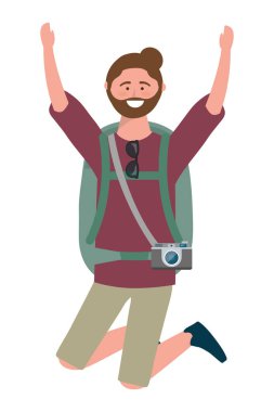 Turist adam tasarımı